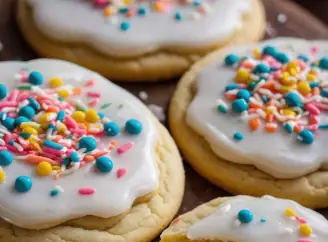 Lemon Ricotta Cookies with Lemon Glaze