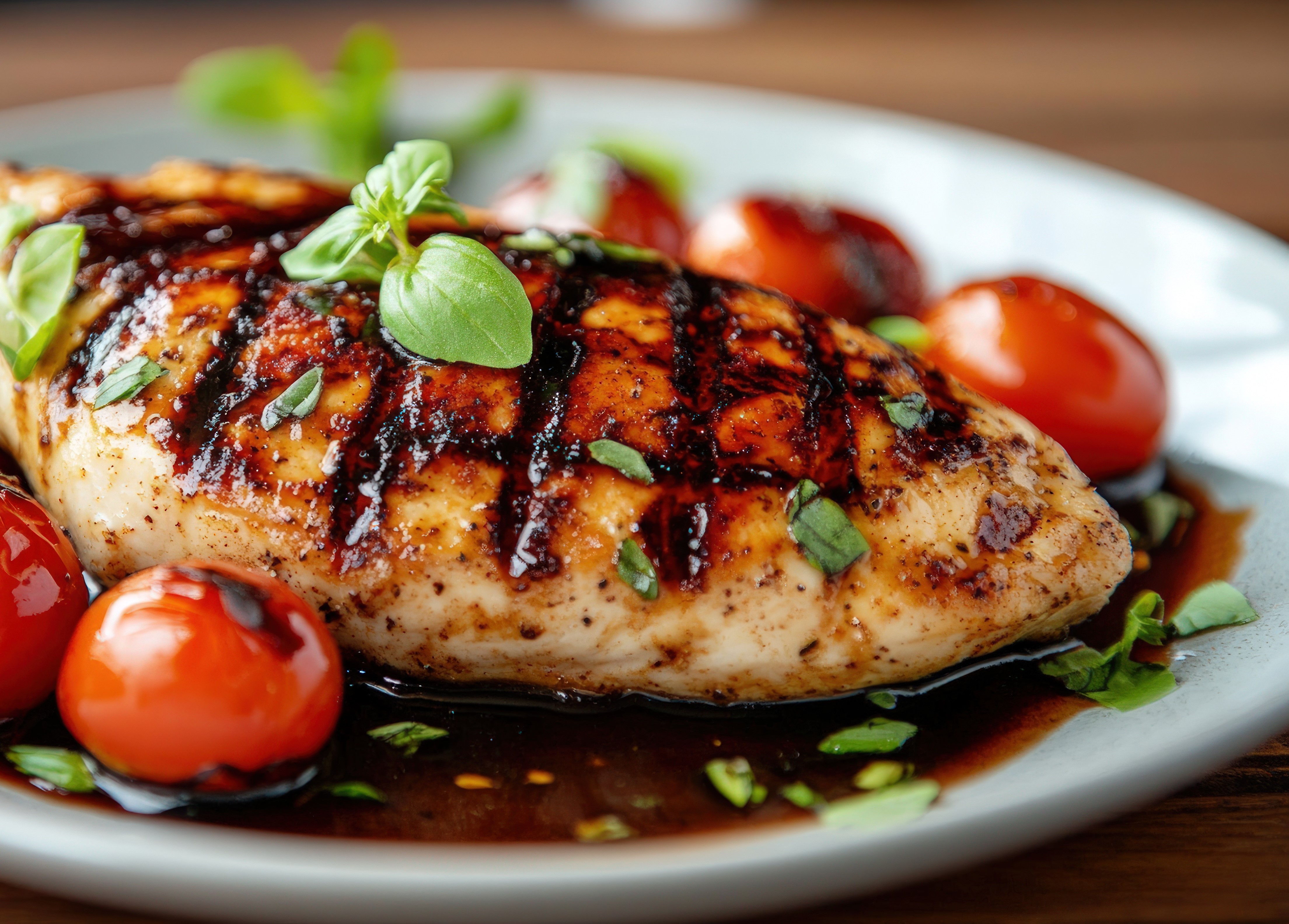Garlic Basil Chicken with Tomatoes